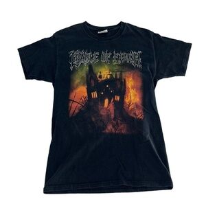 Vintage Cradle Of Filth Shirt Men Small Black‎ Cemetery And Sundown Y2K Concert